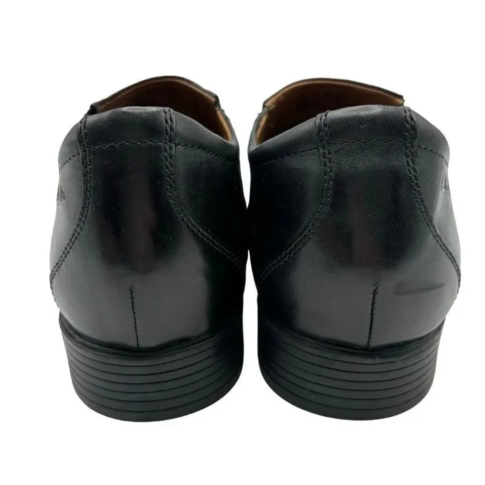Clarks Whiddon Step Black Leather‎ Loafer Men's 11 NWOT